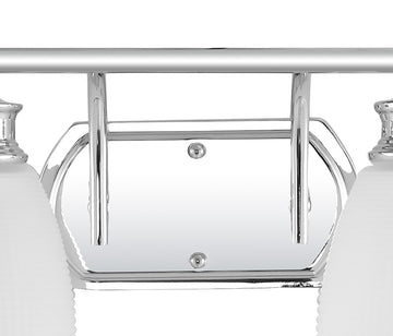 Beverly Metal/Glass Contemporary Modern LED Vanity Light - JONATHAN Y